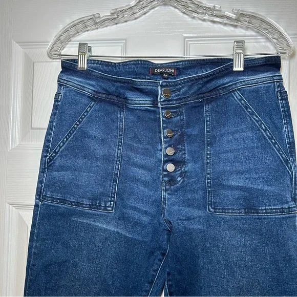 Dear John Midnight Flare Jeans Women’s 29 Western Country Minimal Fall going out - Picture 2 of 9